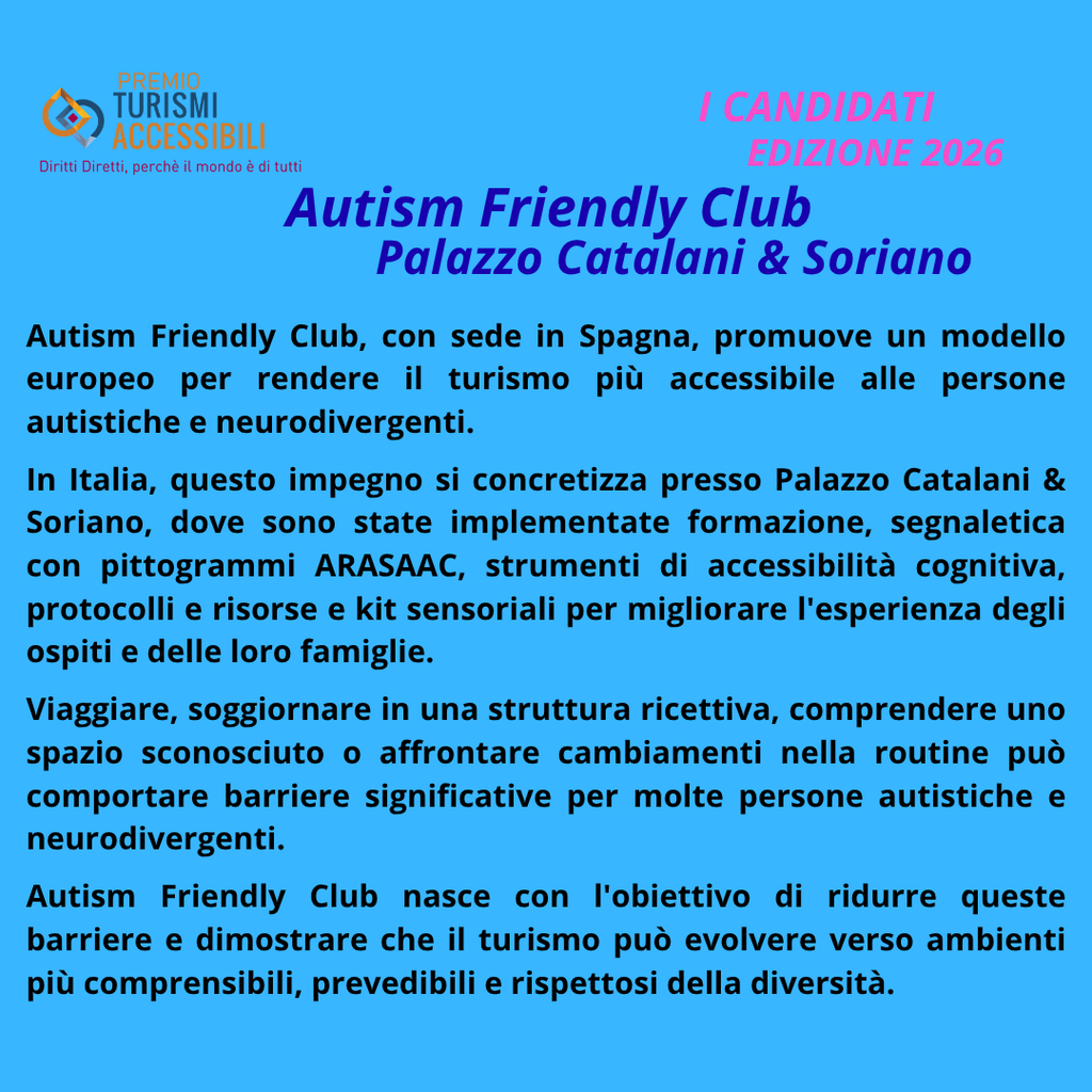 Autism Friendly Club Progetto in Italia Palazzo Catalani & Soriano