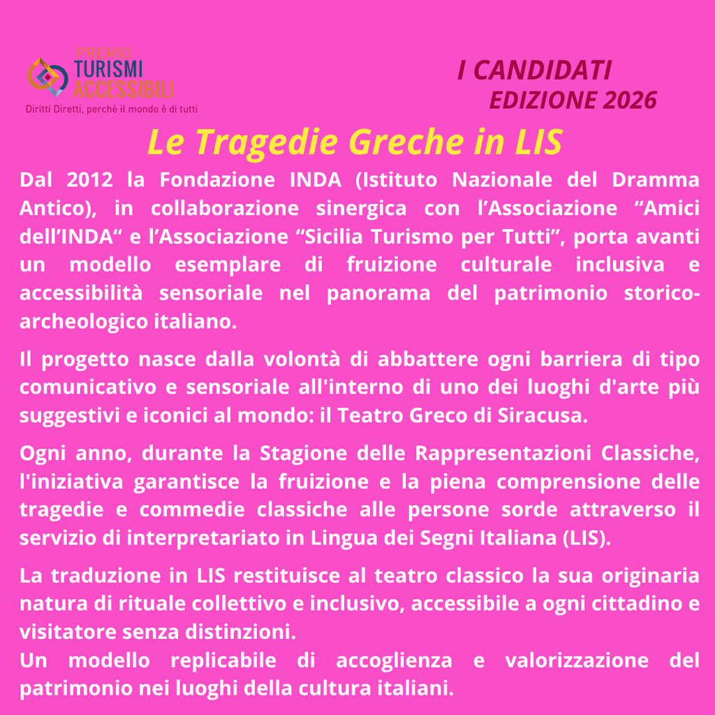 "Le Tragedie Greche in LIS: Accessibilità e Inclusione Sensoriale al Teatro Greco di Siracusa"